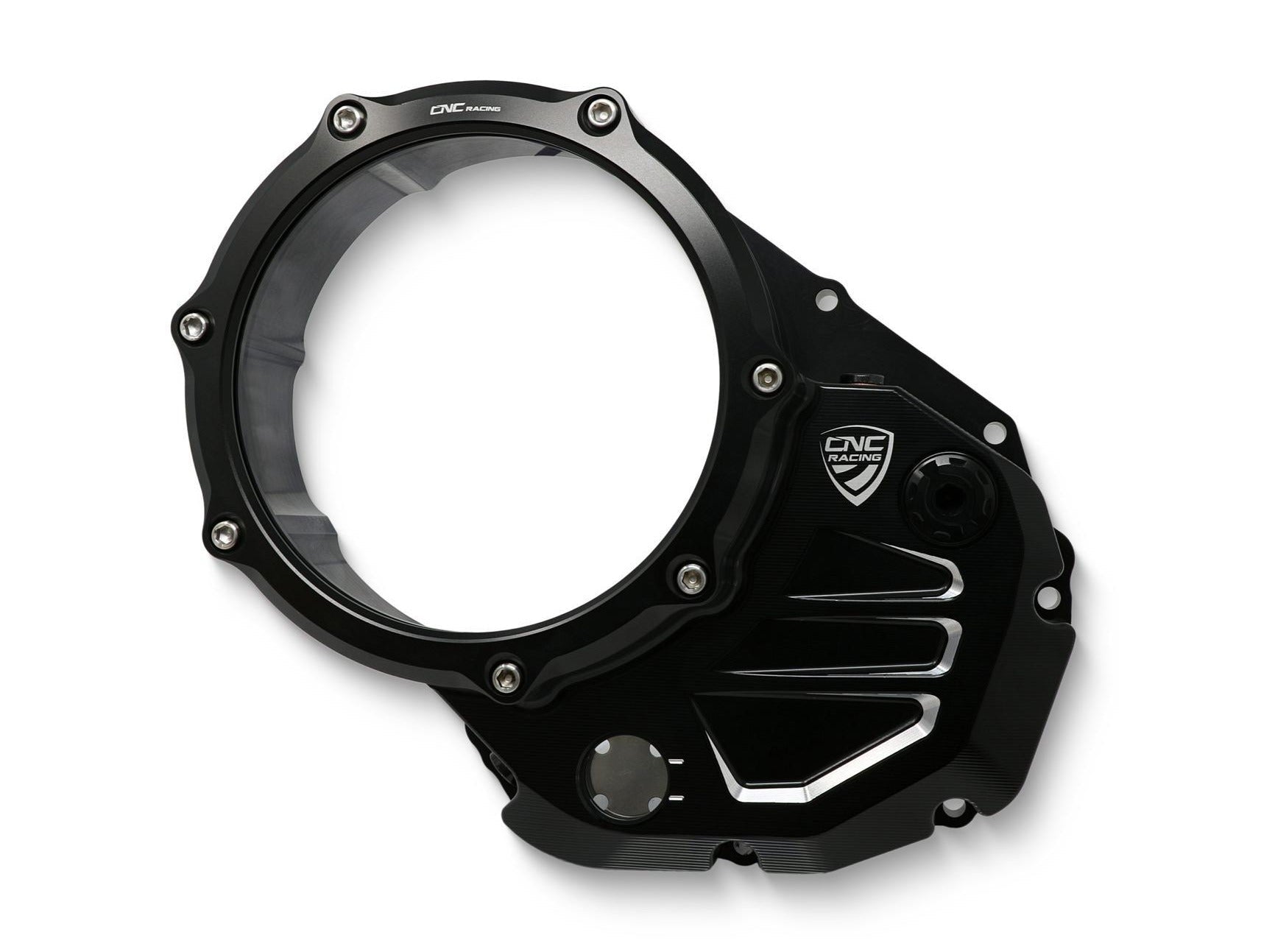 CNC Racing, CA504 - CNC RACING Ducati Monster / Multistrada Oil Bath Clear Clutch Cover