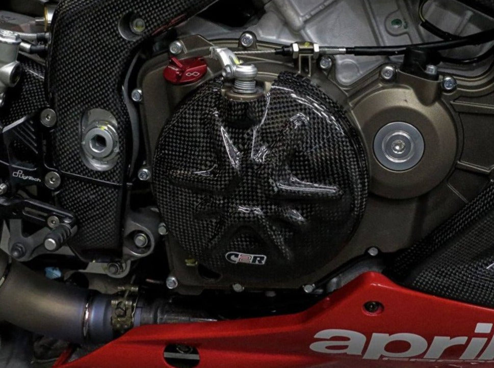 Carbon2Race, CARBON2RACE Aprilia RSV4 (09/20) Carbon Clutch Cover Protection