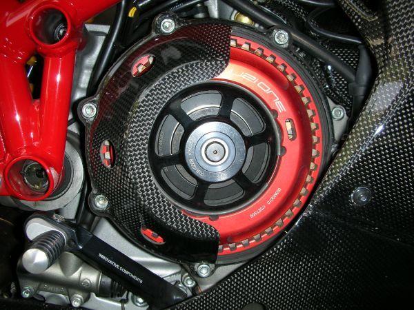 Carbonvani, CARBONVANI Ducati Hypermotard 1100 Carbon Clear Clutch Cover