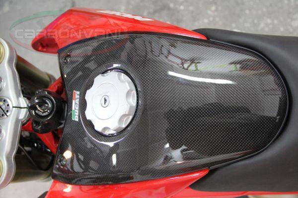 Carbonvani, CARBONVANI Ducati Hypermotard 1100 Carbon Fuel Tank Cover