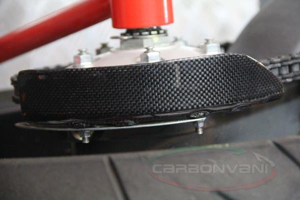 Carbonvani, CARBONVANI Ducati Hypermotard 1100 Carbon Rear Chain Sprocket Splashguard