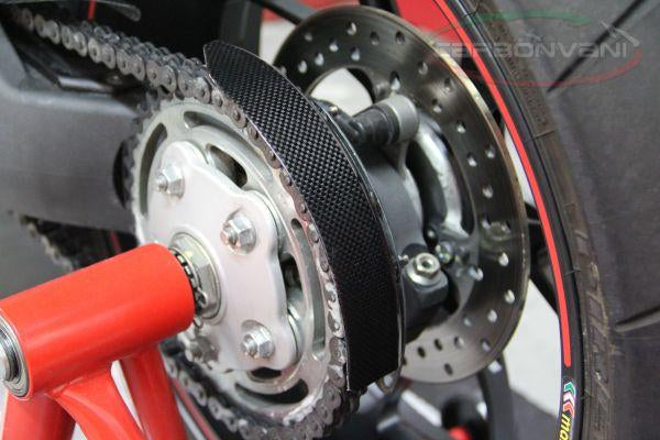 Carbonvani, CARBONVANI Ducati Hypermotard 1100 Carbon Rear Chain Sprocket Splashguard