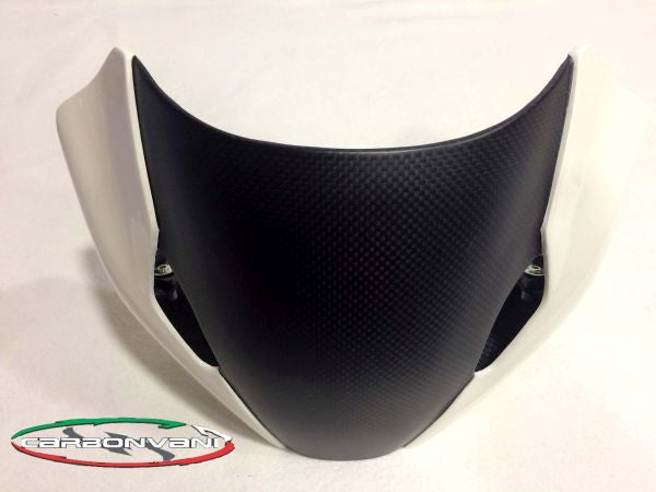 Carbonvani, CARBONVANI Ducati Monster 1200/821 (2014+) Carbon Headlight Fairing "White"