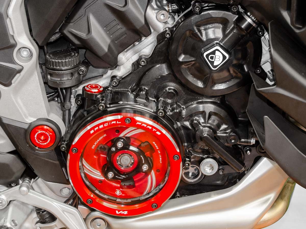 Ducabike, CCDV09 - DUCABIKE Ducati Multistrada V4 (2021+) Clear Clutch Cover Transformation Kit