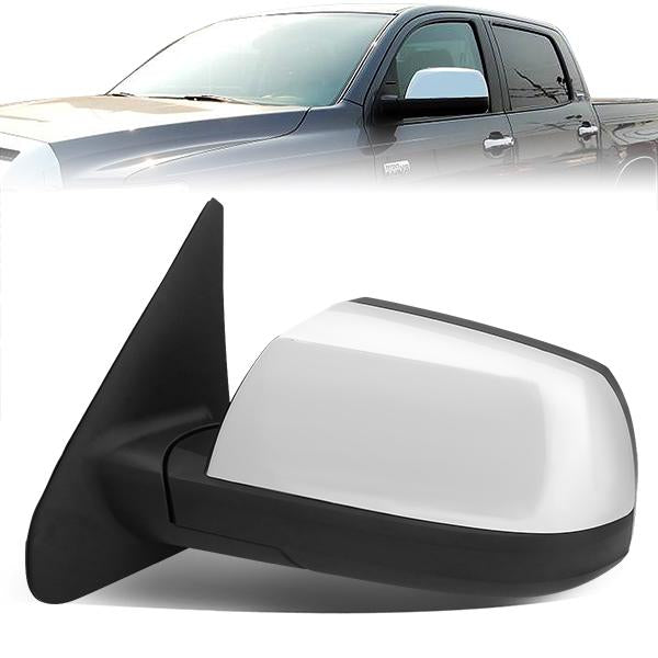 CAAP, Chrome Powered Heated Side View Mirror (Left) 07-18 Toyota Tundra