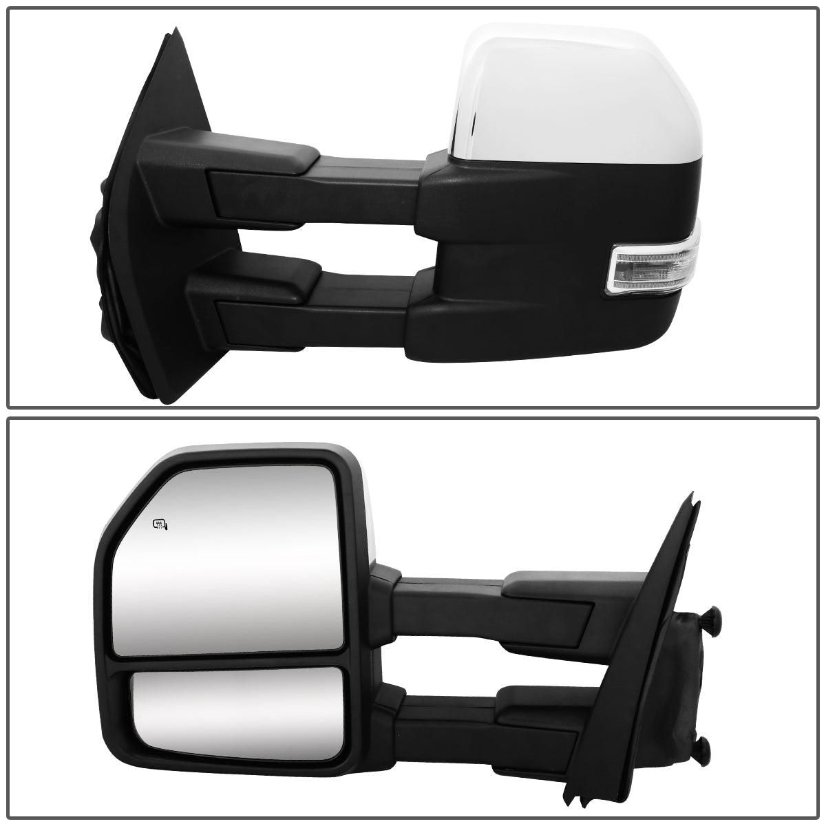 CAAP, Chrome Powered Heated Towing Mirrors (Pair)15-18 Ford F150