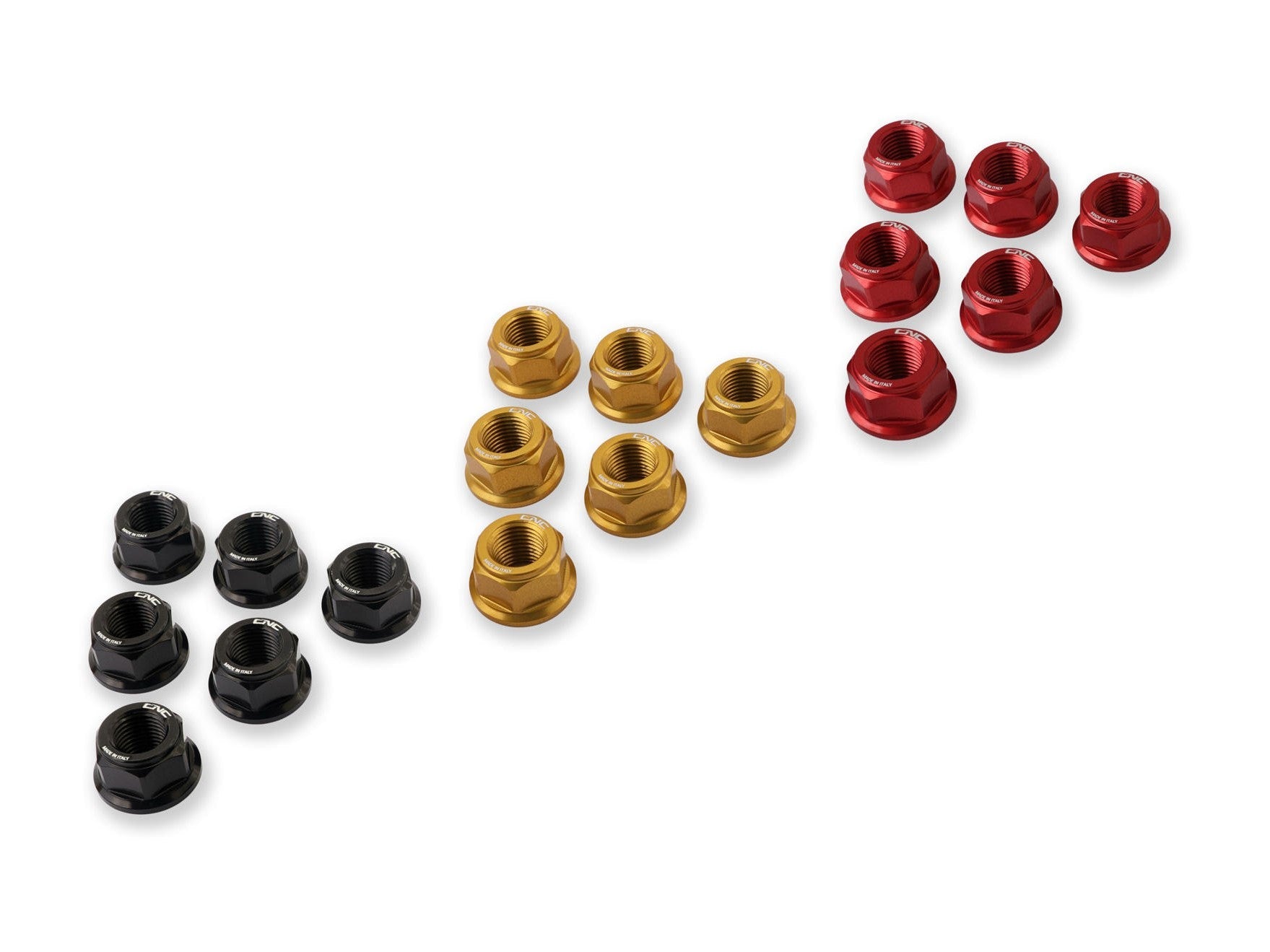 CNC Racing, DA384 - CNC RACING Ducati DesertX / Multistrada Gear Ring Nuts set (M10x1.0)