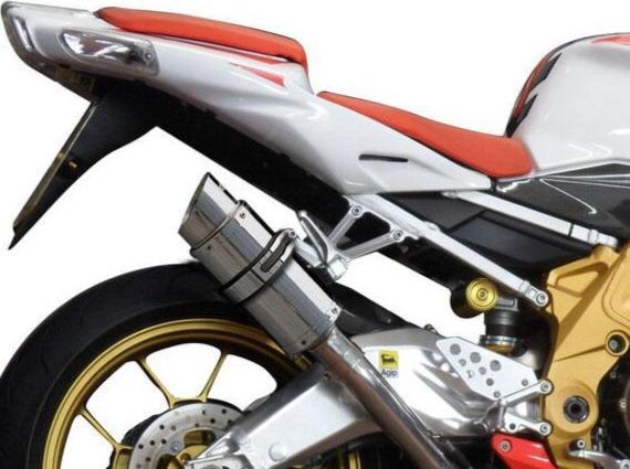 Delkevic, DELKEVIC Aprilia RSV 1000 R / Tuono V2 Slip-on Exhaust Mini 8"