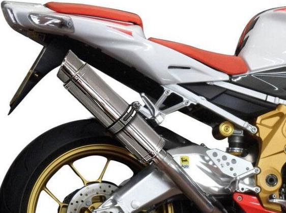 Delkevic, DELKEVIC Aprilia RSV 1000 R / Tuono V2 Slip-on Exhaust SL10 14"