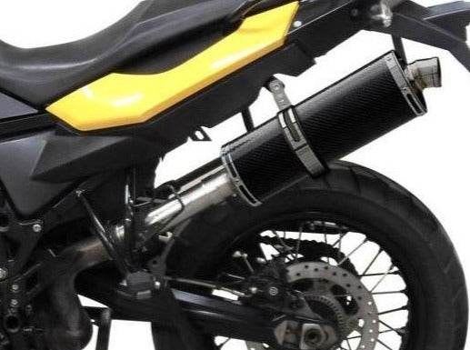 Delkevic, DELKEVIC BMW F650GS / F700GS / F800GS Slip-on Exhaust Stubby 14" Carbon