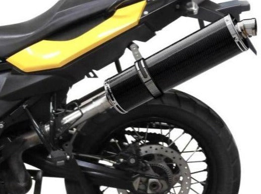 Delkevic, DELKEVIC BMW F650GS / F700GS / F800GS Slip-on Exhaust Stubby 18" Carbon