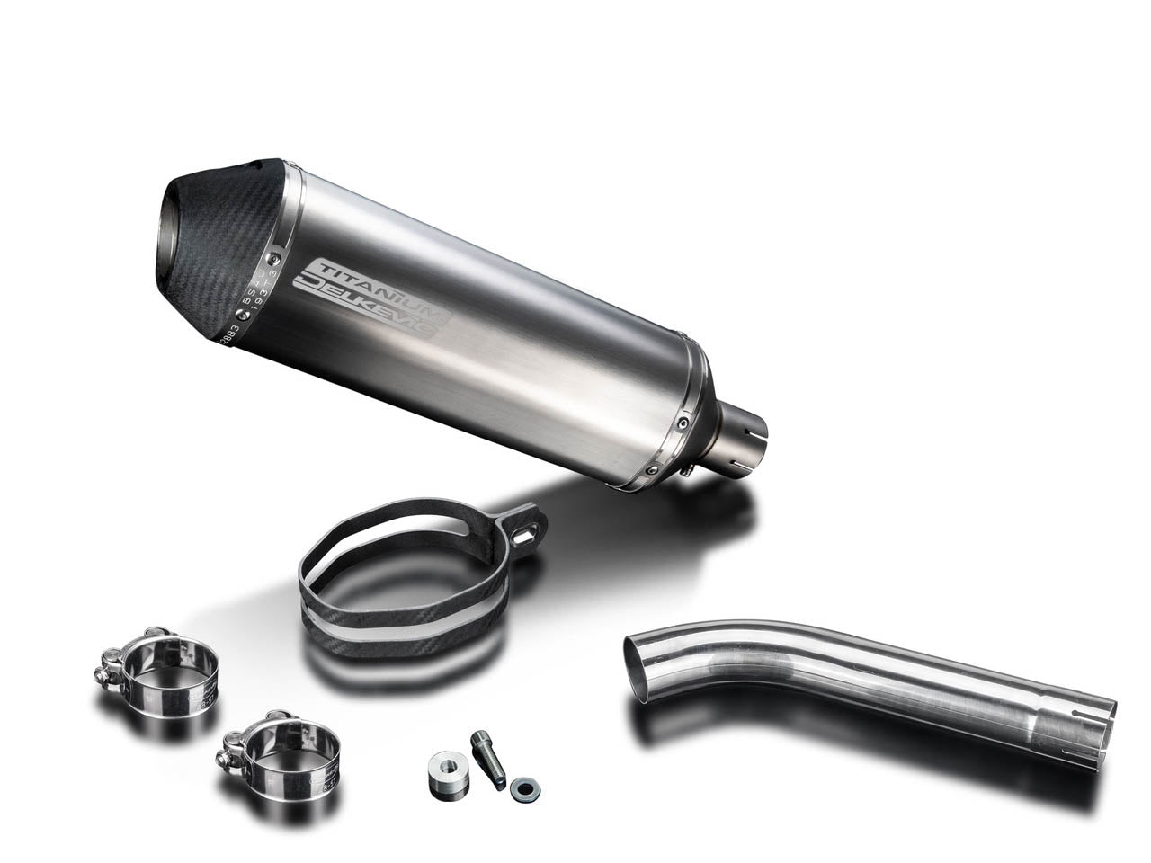 Delkevic, DELKEVIC BMW F750GS / F850GS Slip-on Exhaust 13.5" X-Oval Titanium