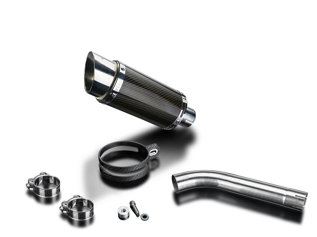 Delkevic, DELKEVIC BMW F750GS / F850GS Slip-on Exhaust Mini 8" Carbon