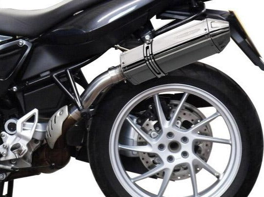 Delkevic, DELKEVIC BMW F800GT Slip-on Exhaust 13" Tri-Oval