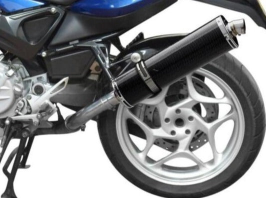 Delkevic, DELKEVIC BMW F800S / F800ST Slip-on Exhaust Stubby 18" Carbon