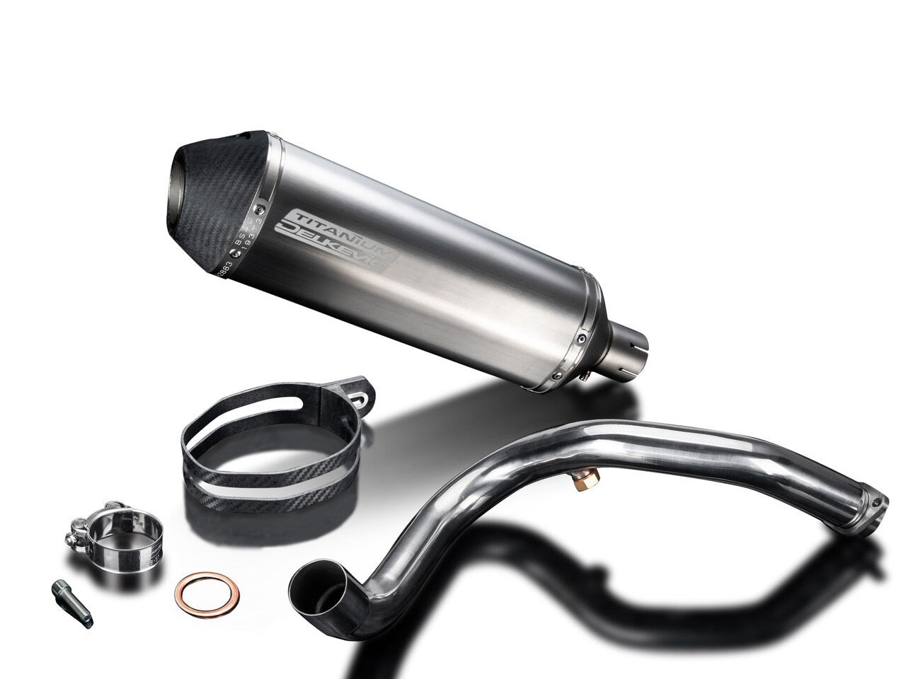 Delkevic, DELKEVIC BMW G310R (16/19) Full Exhaust System 13.5" X-Oval Titanium