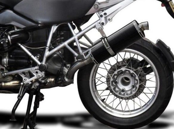 Delkevic, DELKEVIC BMW R1200GS (10/12) Slip-on Exhaust Stubby 14" Carbon