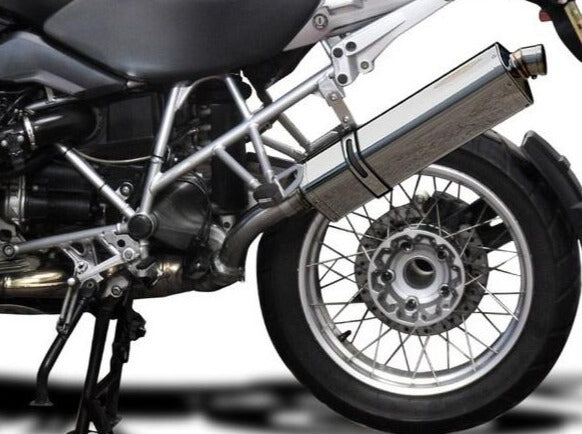 Delkevic, DELKEVIC BMW R1200GS (10/12) Slip-on Exhaust Stubby 17" Tri-Oval