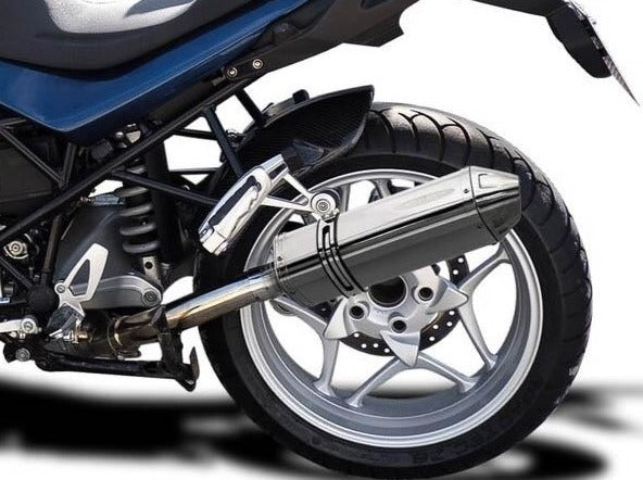 Delkevic, DELKEVIC BMW R1200R (06/10) Slip-on Exhaust 13" Tri-Oval