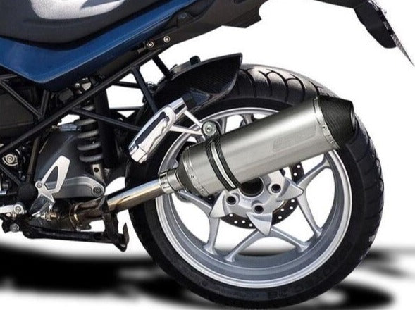 Delkevic, DELKEVIC BMW R1200R (06/10) Slip-on Exhaust 13.5" Titanium X-Oval