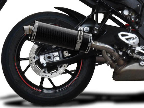 Delkevic, DELKEVIC BMW S1000XR (15/19) Slip-on Exhaust Stubby 14" Carbon