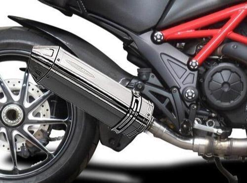 Delkevic, DELKEVIC Ducati Diavel 1200 Slip-on Exhaust 13" Tri-Oval