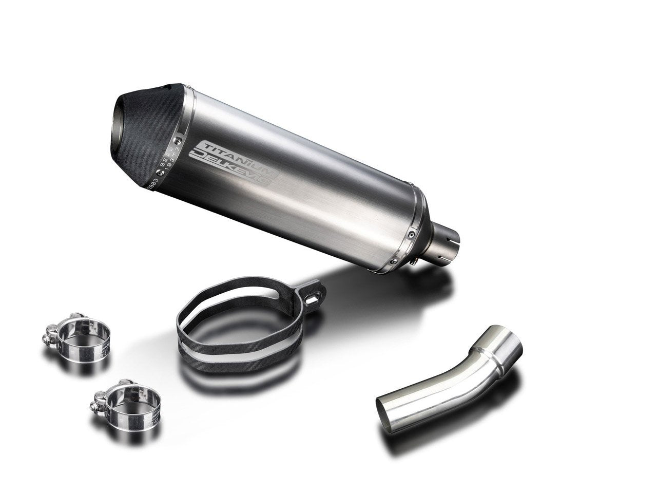 Delkevic, DELKEVIC Ducati Diavel 1200 Slip-on Exhaust 13.5" X-Oval Titanium