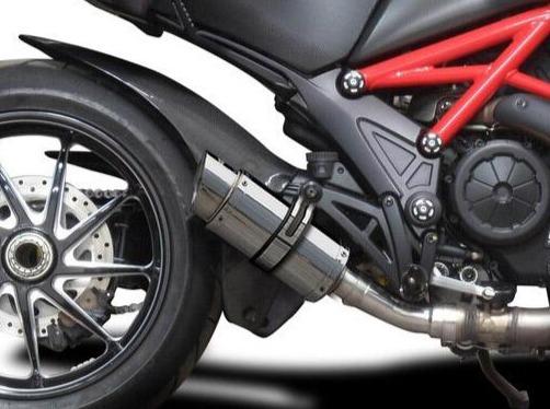 Delkevic, DELKEVIC Ducati Diavel 1200 Slip-on Exhaust Mini 8"