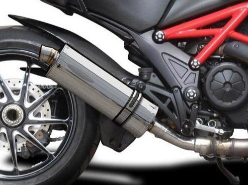 Delkevic, DELKEVIC Ducati Diavel 1200 Slip-on Exhaust Stubby 14"