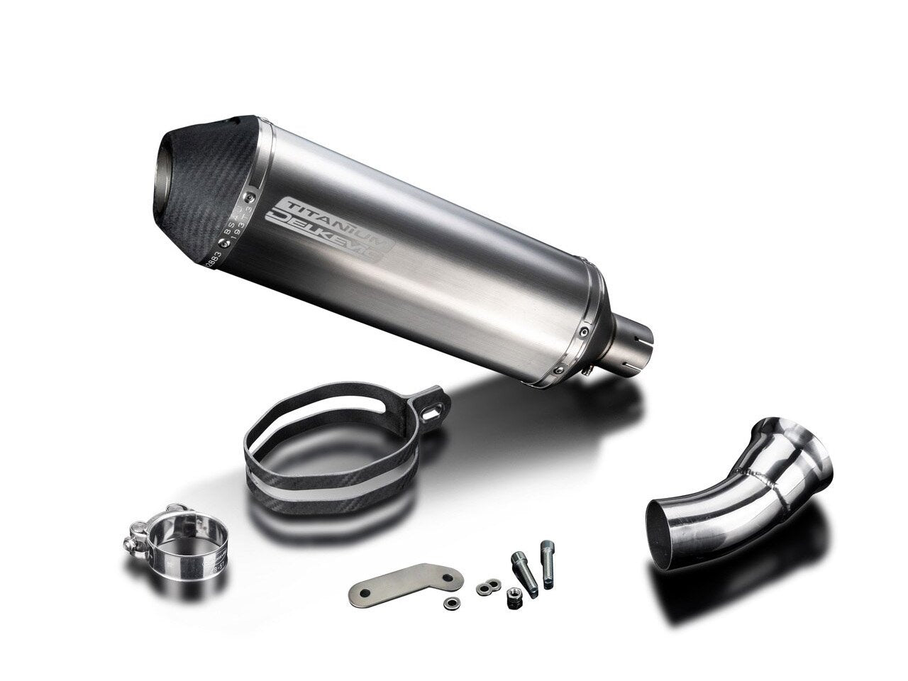 Delkevic, DELKEVIC Ducati Hypermotard 939/821 Slip-on Exhaust 13.5" X-Oval Titanium