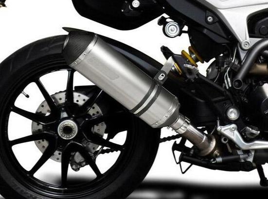 Delkevic, DELKEVIC Ducati Hypermotard 939/821 Slip-on Exhaust 13.5" X-Oval Titanium