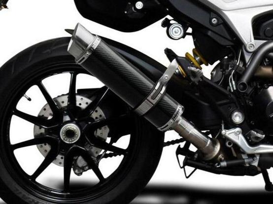 Delkevic, DELKEVIC Ducati Hypermotard 939/821 Slip-on Exhaust DL10 14" Carbon