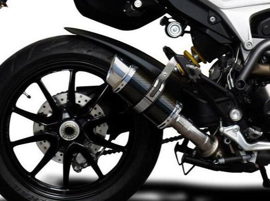 Delkevic, DELKEVIC Ducati Hypermotard 939/821 Slip-on Exhaust Mini 8" Carbon