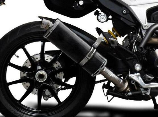 Delkevic, DELKEVIC Ducati Hypermotard 939/821 Slip-on Exhaust Stubby 14" Carbon