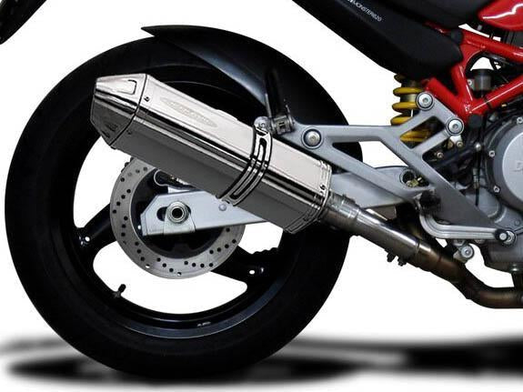 Delkevic, DELKEVIC Ducati Monster 620 Slip-on Exhaust 13" Tri-Oval