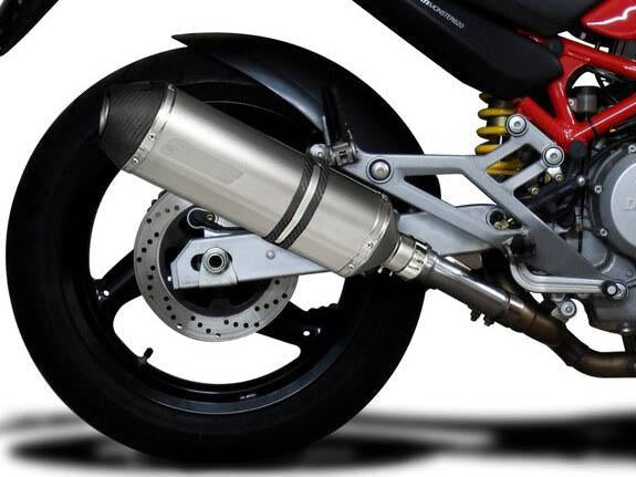 Delkevic, DELKEVIC Ducati Monster 620 Slip-on Exhaust 13.5" X-Oval Titanium