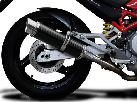 Delkevic, DELKEVIC Ducati Monster 620 Slip-on Exhaust DL10 14" Carbon