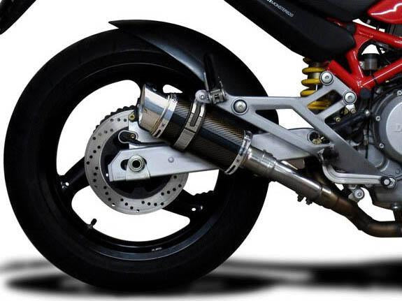 Delkevic, DELKEVIC Ducati Monster 620 Slip-on Exhaust Mini 8" Carbon