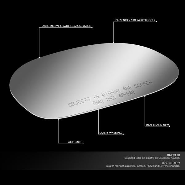 CAAP, Factory Replacement Convex Mirror Glass (Right) 00-07 Ford Taurus, 00-05 Mercury Sable