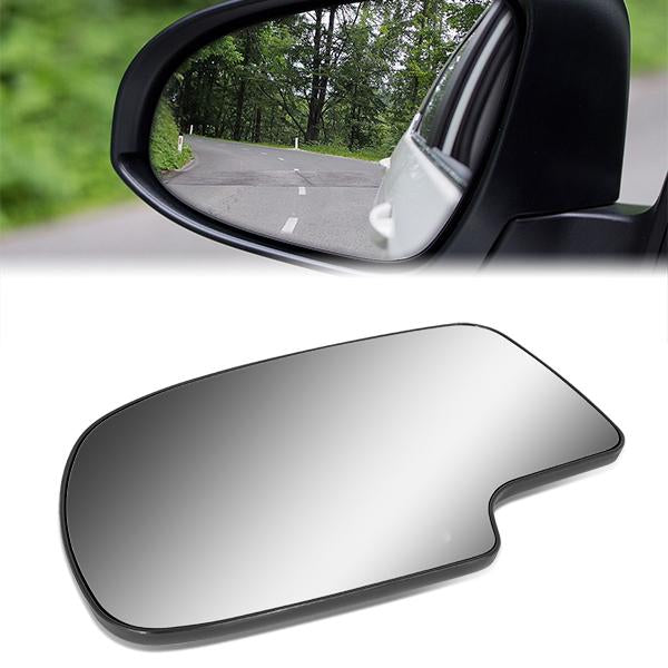 CAAP, Factory Replacement Mirror Glass (Left) 99-07 Chevy Silverado, GMC Sierra, Tahoe, Yukon