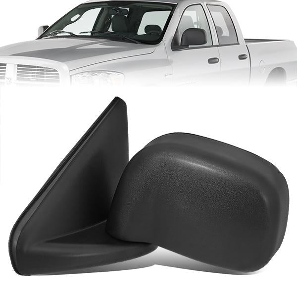 CAAP, Manual Side View Mirror (Left) 02-09 Dodge Ram 1500/2500/3500