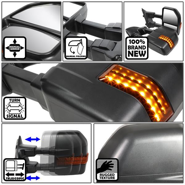 CAAP, Manual Towing Mirrors (Pair)08-16 Ford F250-F550 Super Duty