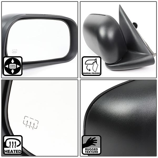 CAAP, Powered Heated Side View Mirror (Right) 05-11 Dodge Dakota