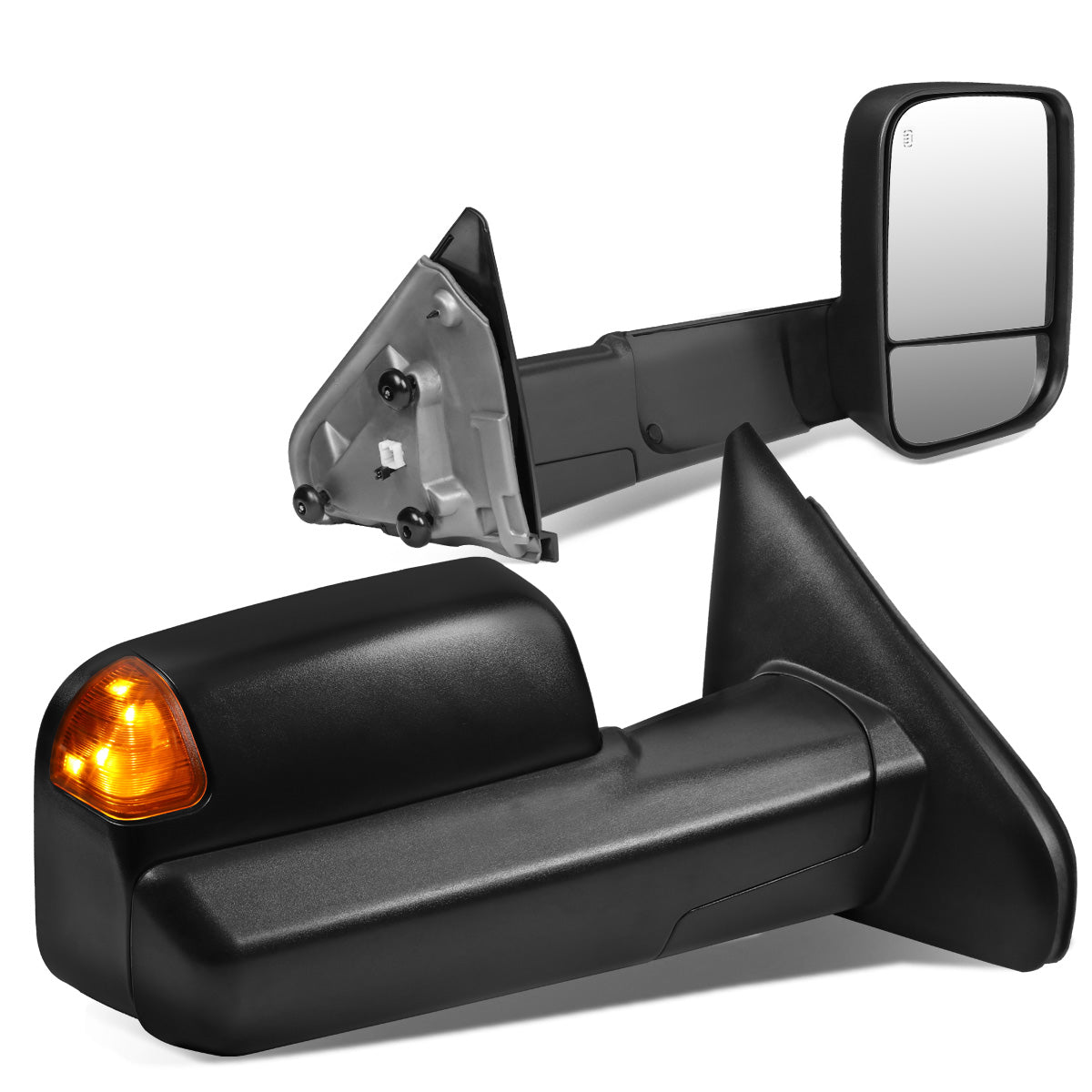 CAAP, Powered Heated Towing Mirrors (Pair)02-08 Dodge Ram 1500, 03-09 Ram 2500 3500