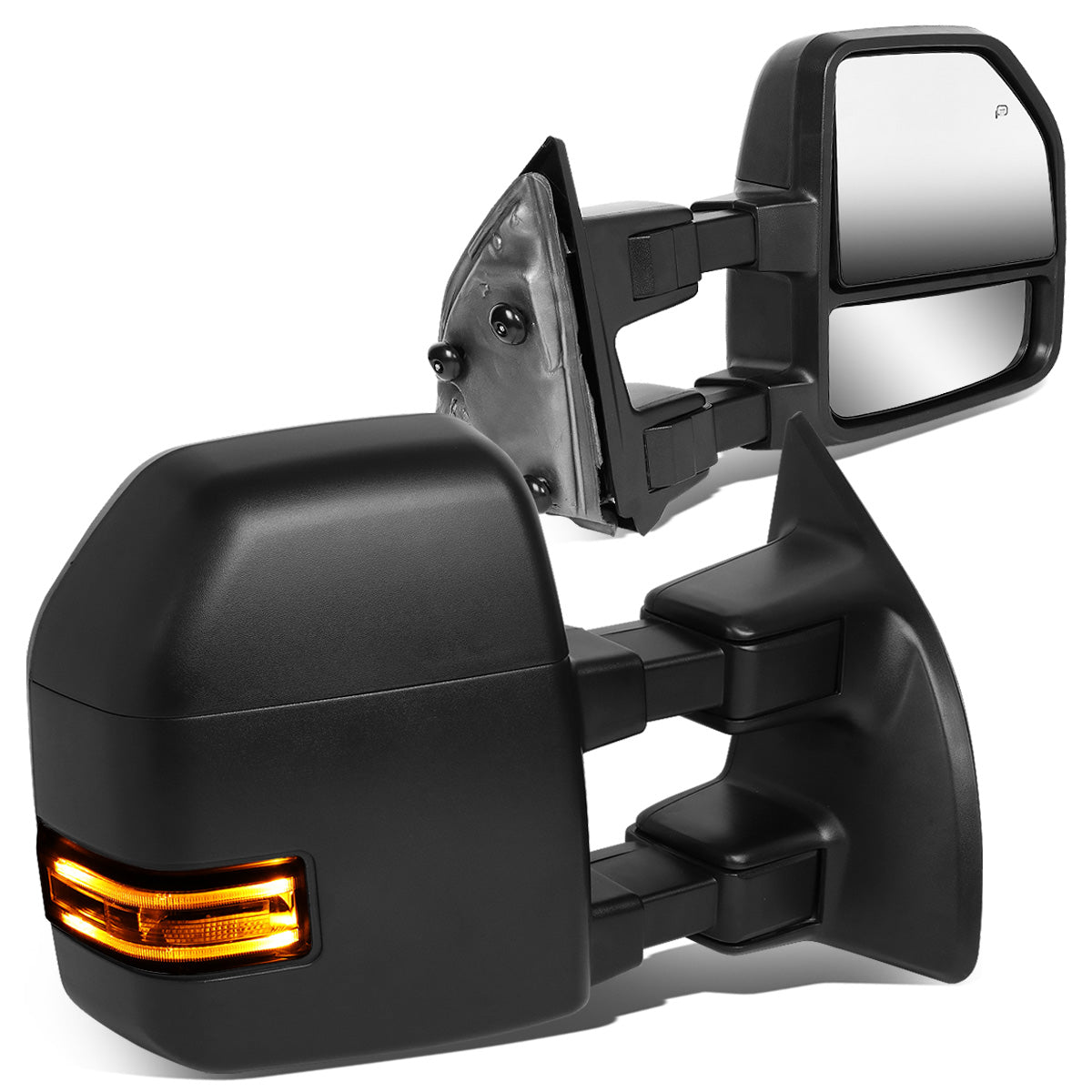 CAAP, Powered Heated Towing Mirrors (Pair)08-16 Ford F250 F350 F450 F550 Super Duty