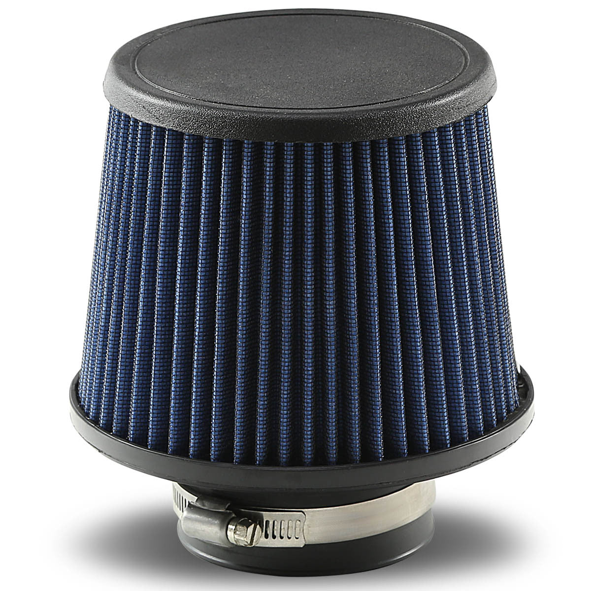 J2 Engineering, Universal 3 in. Inlet 6 in. x 6.25 in. Cotton Gauze Cold Air Intake Cone Filter w/Clamp