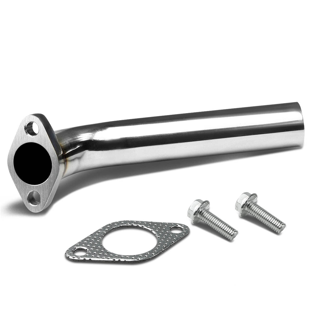 J2 Engineering, Universal 30mm / 1.25 in. ID Dump Pipe Kit - Stainless Steel